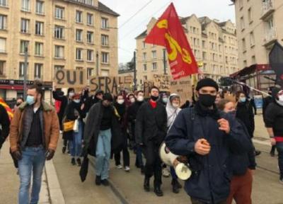 خبرنگاران تظاهرات صدها دانشجو در سراسر فرانسه