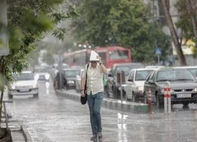 رگبار باران در 12 استان