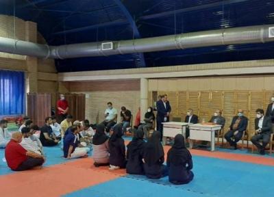 حضور مسئولان ورزش در تمرین ملی پوشان کاراته، سلطانی فر: کاراته کاها هر نتیجه ای در المپیک بگیرند از نظر ما قهرمان هستند