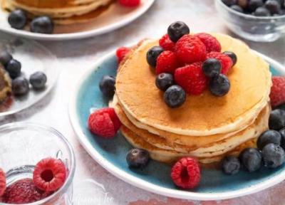 طرز تهیه پنکیک با ماست ایسلندی